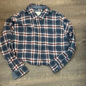 Plaid Shirt in Blue and Red